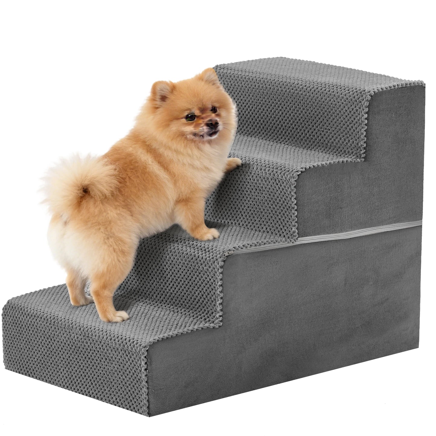 Foam Dog Stairs Ramp With Right Angled Design Indoor Non-Slip