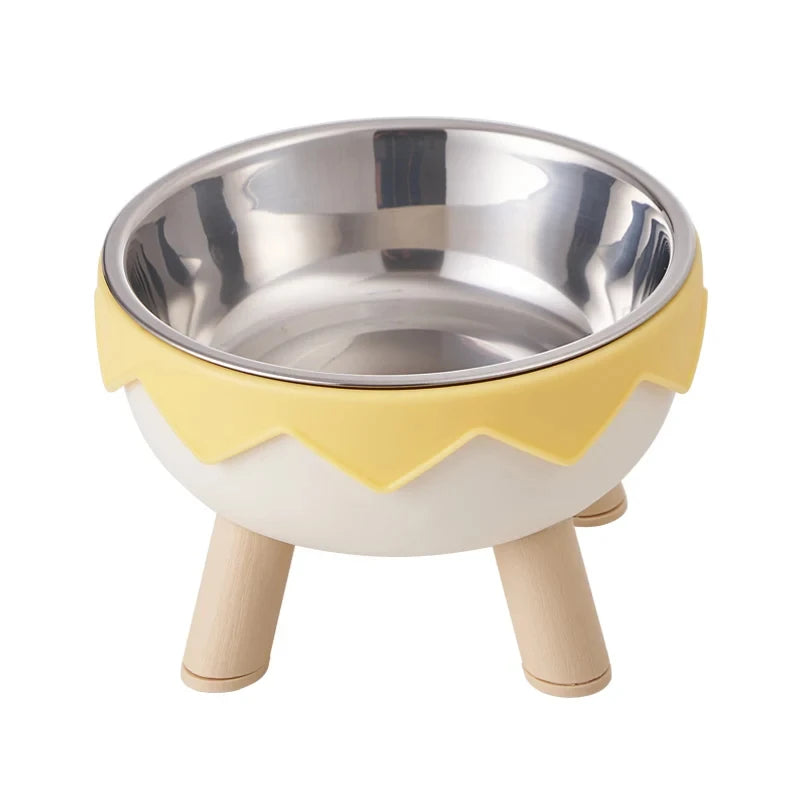 Dopamine Elevated Pet Bowl Cat Dog Large Capacity Neck Protection Stainless Steel Anti Slip Household Daily Feeding Dish