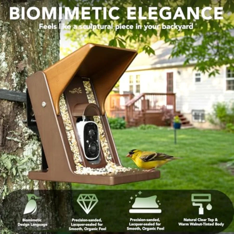 SHXI Solar Powered Smart Bird Feeder With Camera AI Identification