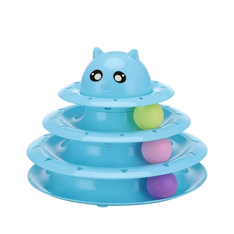 AEDG CN Multilevel Interactive Cat Toy Tower For Pets