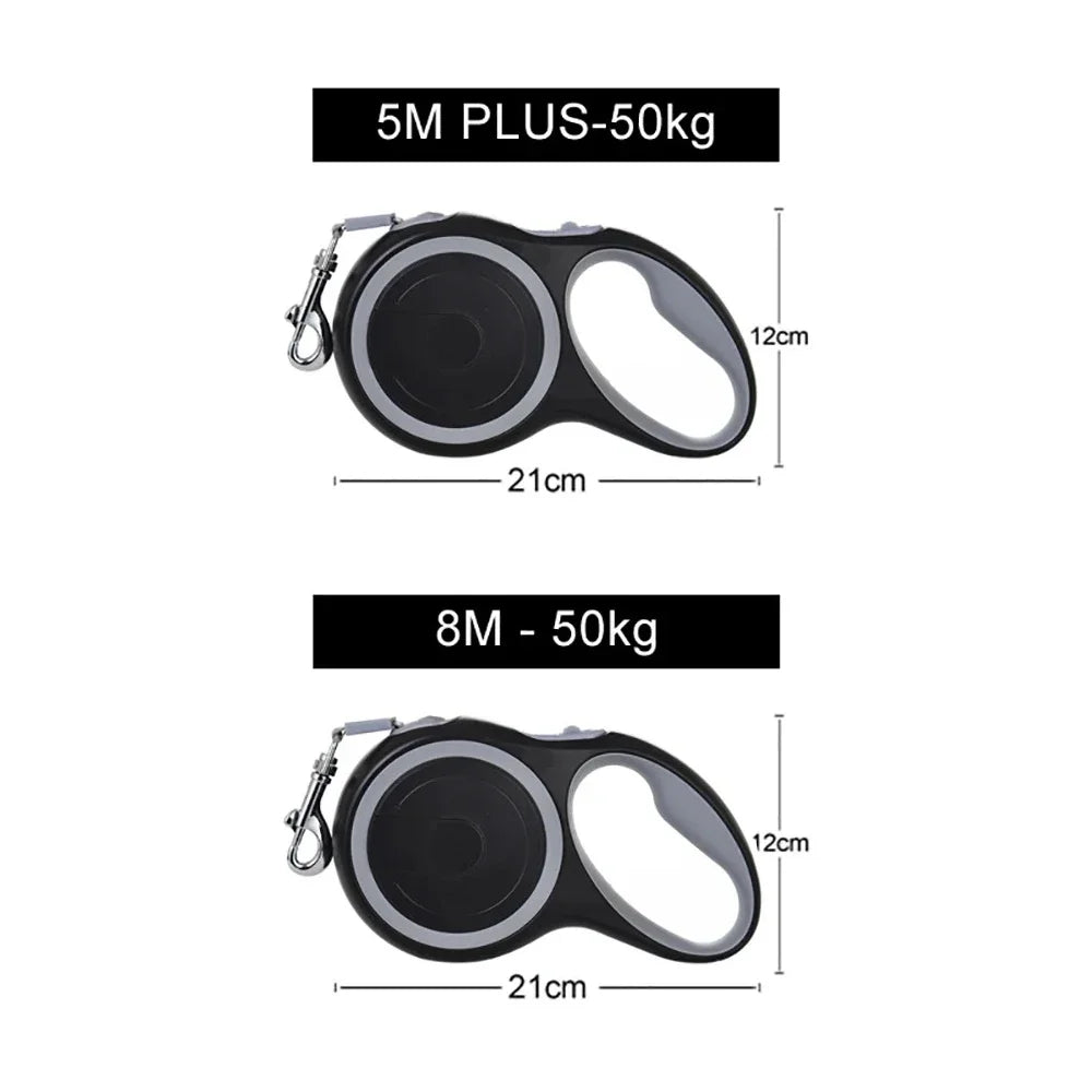 3m 5m 8m 50kg Dog Leash Retractable Roulette Collar for Small Big Dog Accessories Adjustable Durable Walking Hiking Bulldog Rope dog harness and leash set dog collar