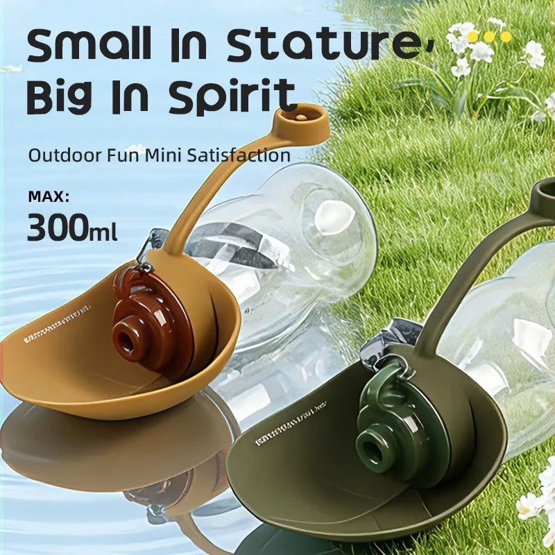 Portable Collapsible Dog Water Bottle With Silicone Drinking Cup