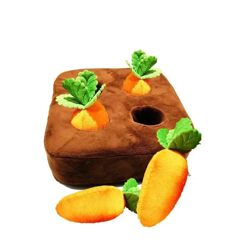 Dog Snuffle Mat Interactive Plush Toy Carrot Radish