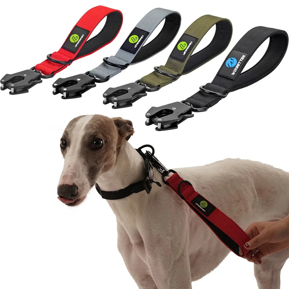 IPETPERIOD Short Dog Leash Padded Handle Heavy Duty Nylon Reflective