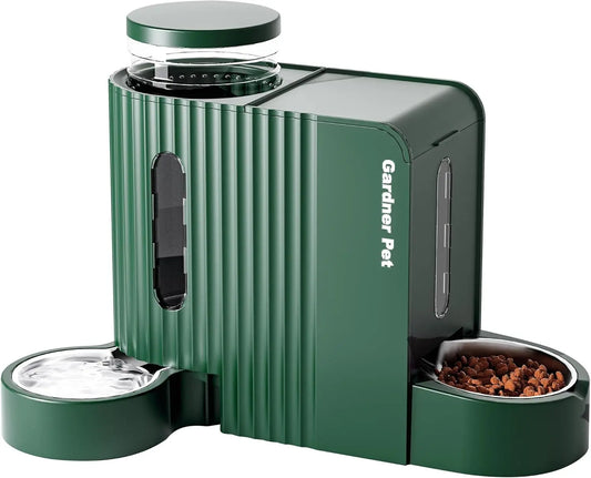 Automatic Gravity Pet Feeder and Water Dispenser BPA Free Bowl