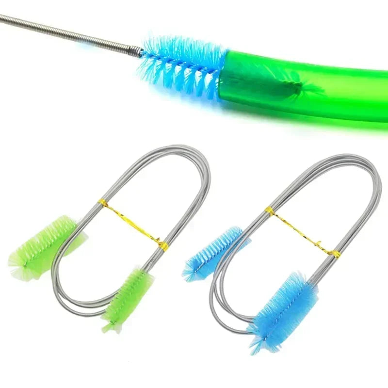 TUNFAN Stainless Steel Aquarium Cleaning Brush For Fish Tank Maintenance