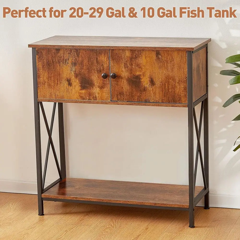 Aquarium Stand With Cabinet For Home Or Office Use