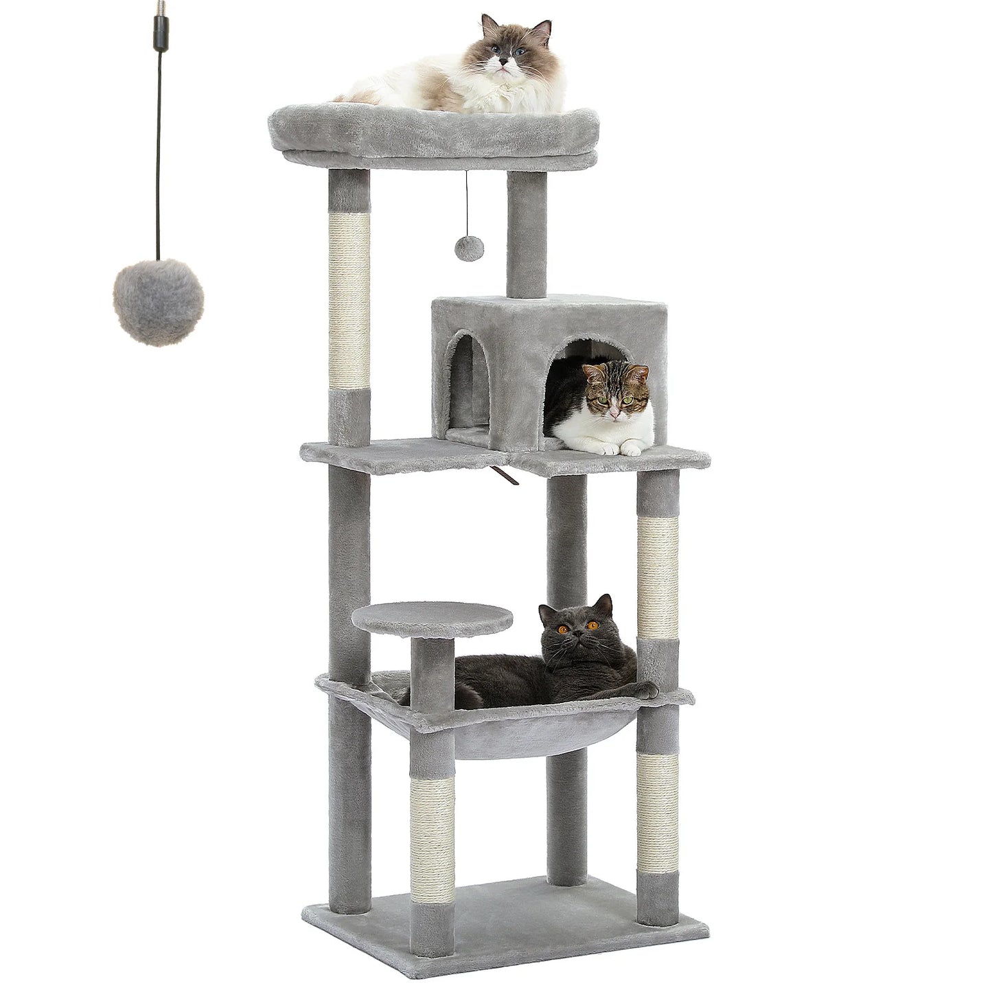 PAWZ Road Cat Tree With Hammock And Scratching Posts