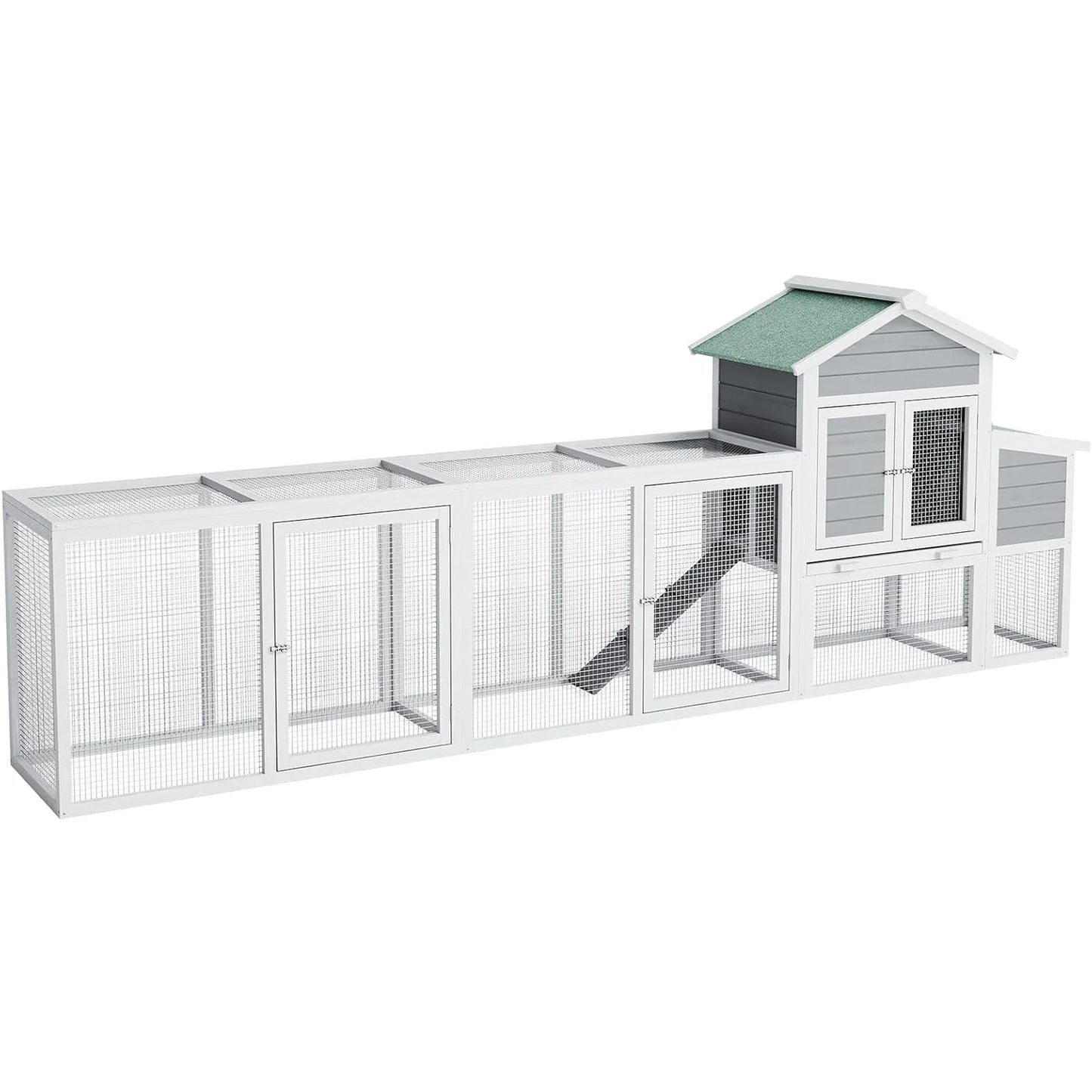 HiMISS Weatherproof Large Wooden Chicken Coop With Run