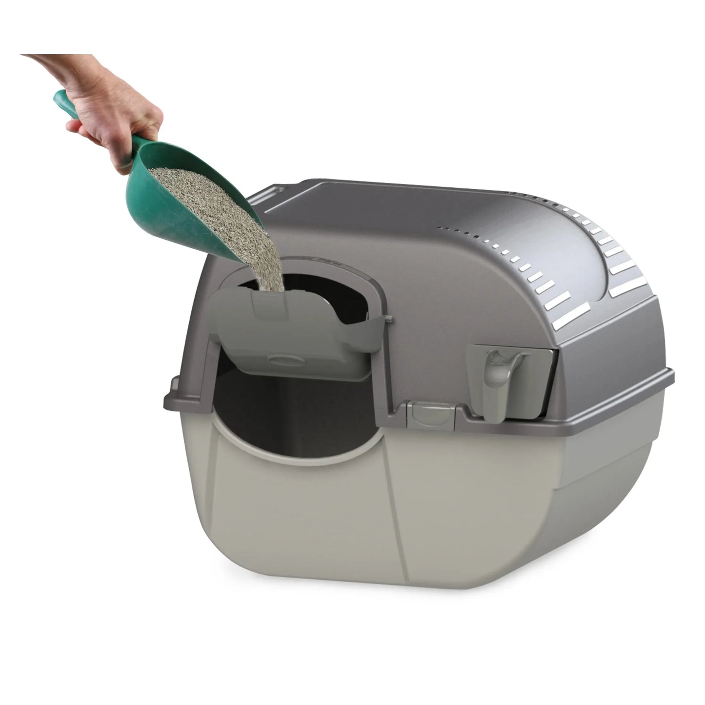 Easy Fill Roll N Clean Self Cleaning Cat Litter Box