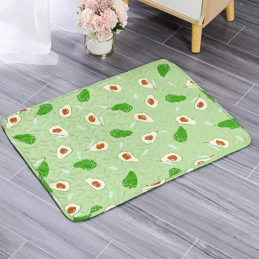 Cooling Pet Bed Mat Ice Silk Moisture Proof For Pets
