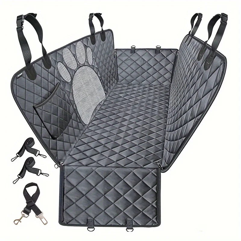 Dog Rear Seat Cover Hammock For Cars Waterproof Heavy Duty