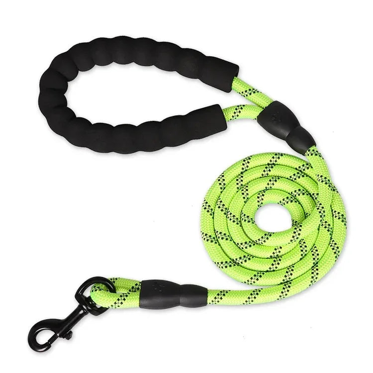 Pet Collar Leash Set Adjustable Long Reinforced Anti-pull Small Medium Large Dog Sturdy Safe Nylon Outdoor Walking Training Outfit