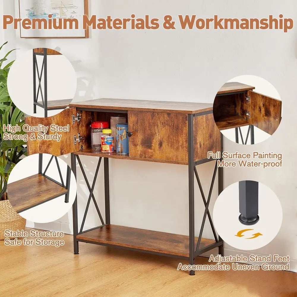 Aquarium Stand With Cabinet For Home Or Office Use