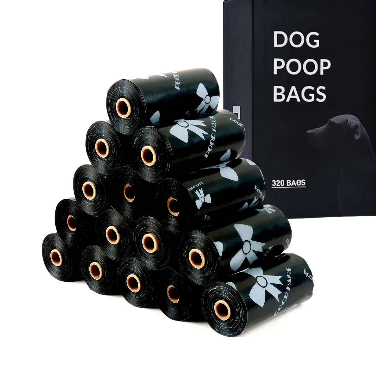 Super Thick Dog Poop Bags Leakproof Polyethylene 180 Count