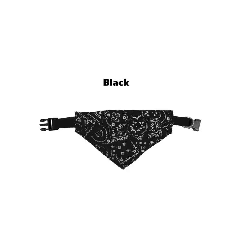 Cat Collar Lovely Adjustable Dog Cat Necktie Pet Triangular Saliva Tie Scarf Dog Bandana Collar