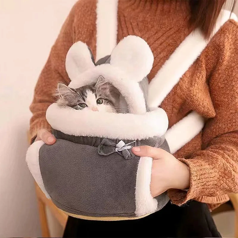 Cat Backpack Carrier With Bed and Bubble Window Airline Approved
