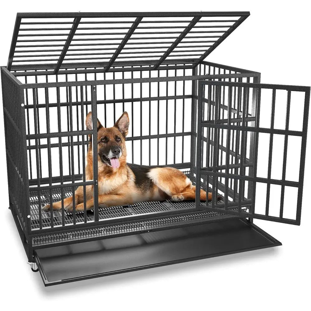 Indestructible Escapeproof Dog Crate Cage For Large Dogs