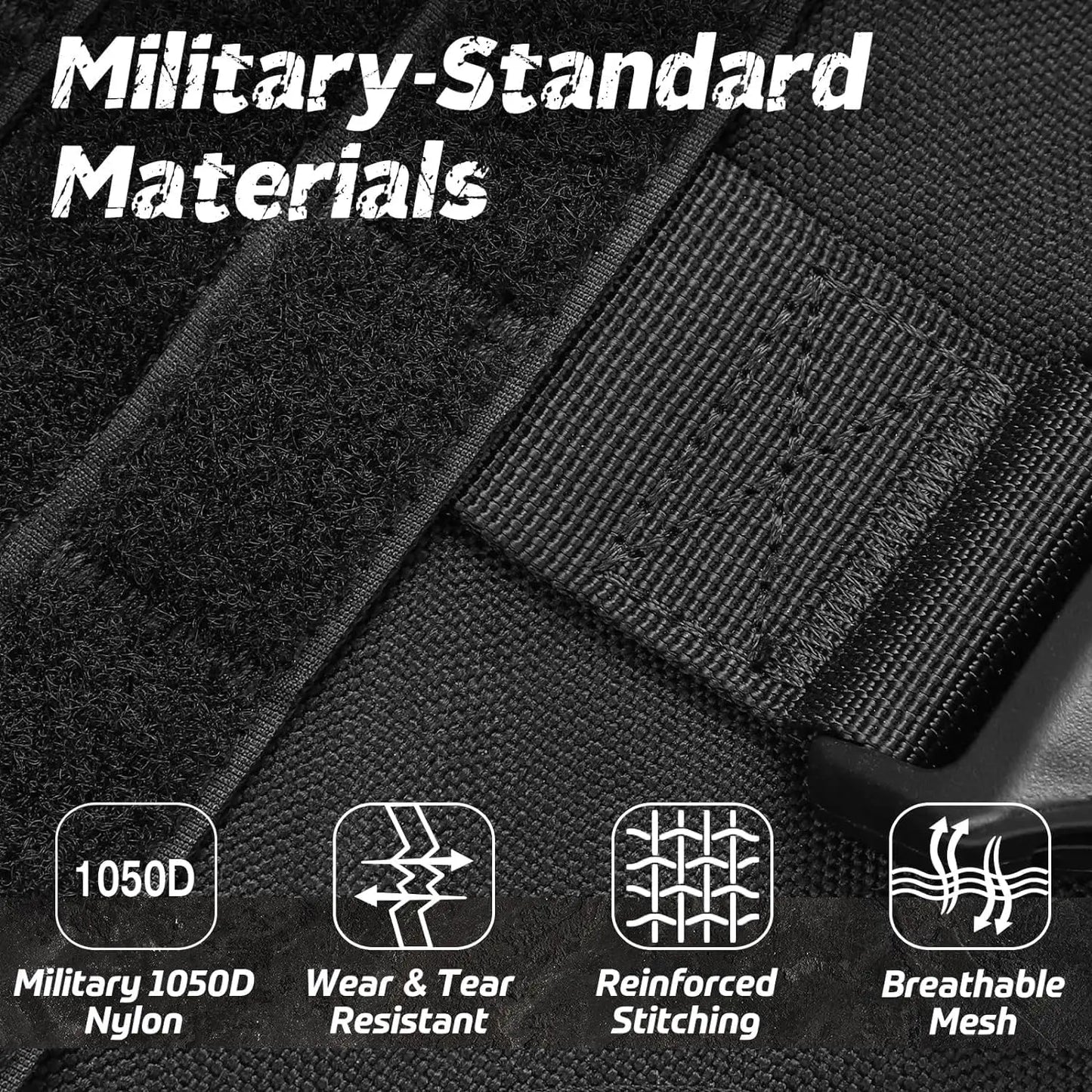 Tactical Heavy Duty Dog Harness For Large Breeds No Pull
