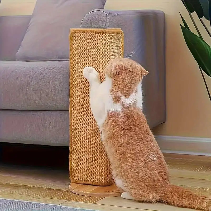 Durable Hemp Rope Cat And Rabbit Scratching Board No Mess