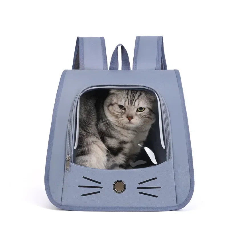 Cat Carrier Backpack for Small Dogs Outdoor Breathable Transport Bag