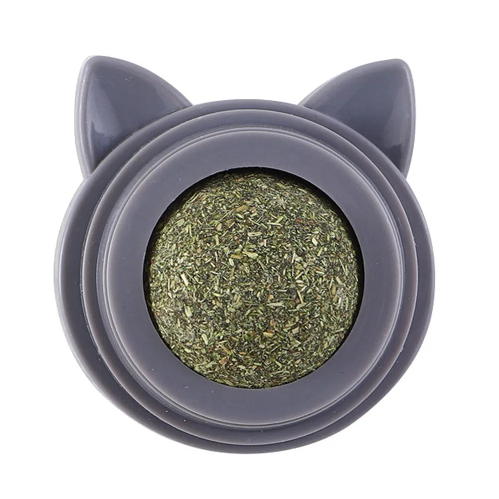 Shunmaii Rotatable Cat Cleaning Toy Catnip Wall Balls for Cats