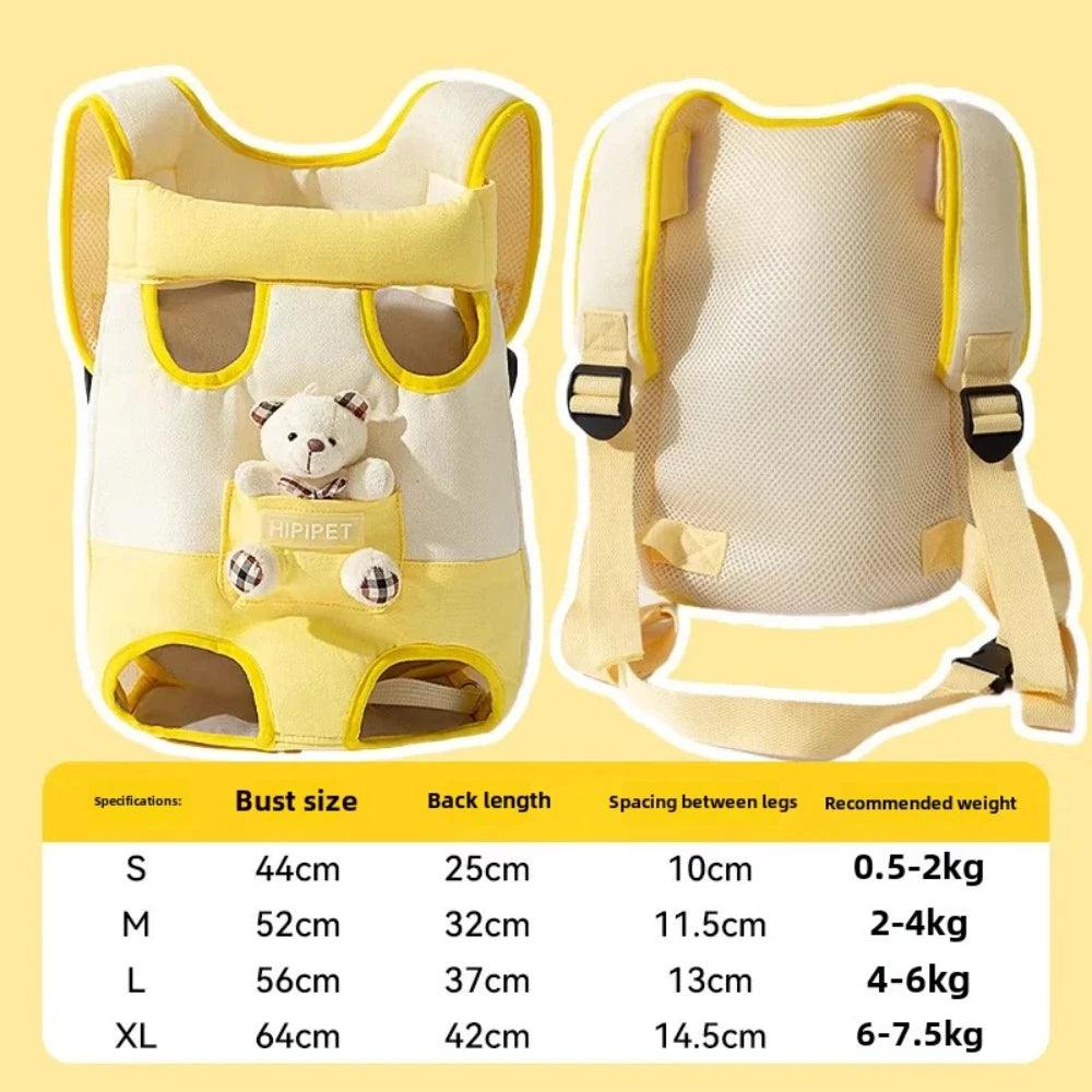 Soft Nylon Pet Dog Carrier Backpack For Small Breeds