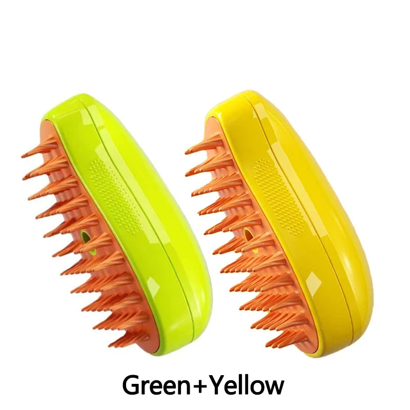 Cat Dog Steamy Brush 3 In 1 Electric Grooming Tool
