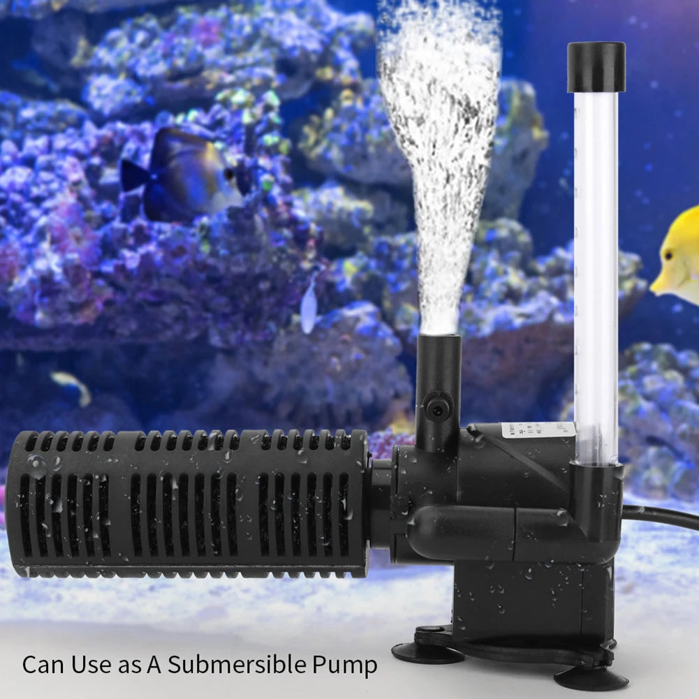 APWIKOGER 3 In 1 Mini Aquarium Filter Submersible Water Purifier