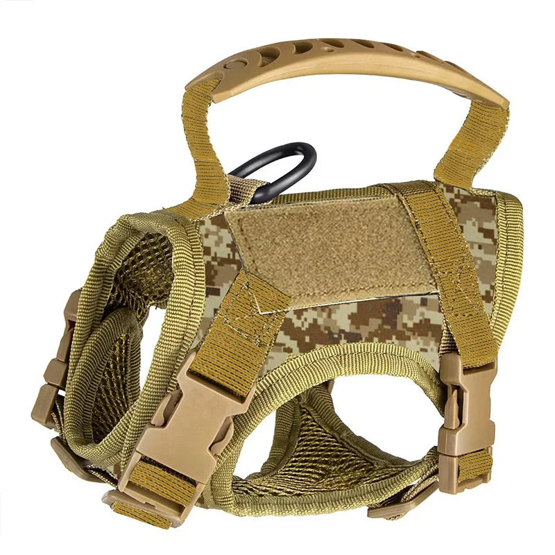 Outdoor tactical cat chest harness vest type lead rope anti-break adjustable walking cat leash Waterproof Cat Clothes Strap