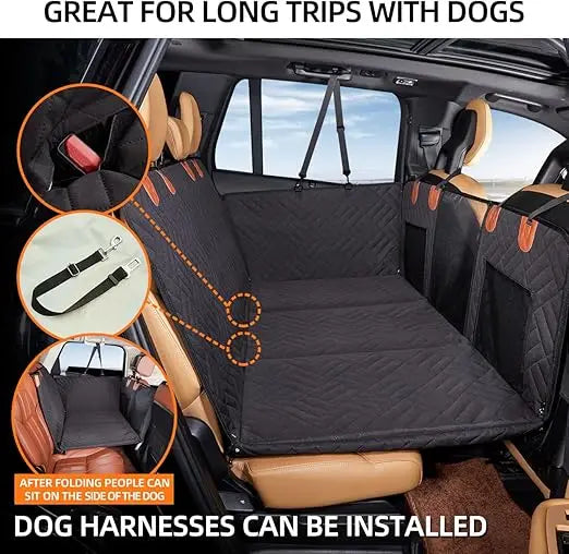 Premium Back Seat Extender Dog Hammock For Car Seat Cover