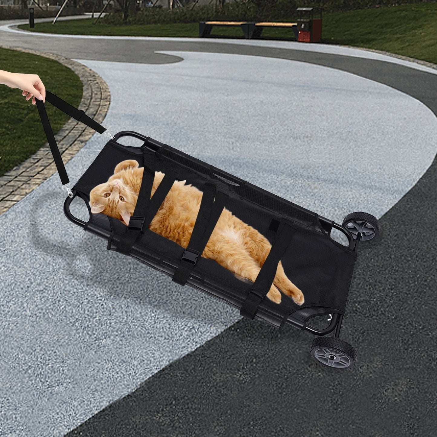 Foldable Pet Stretcher Veterinary Transport Bed For Dogs And Cats