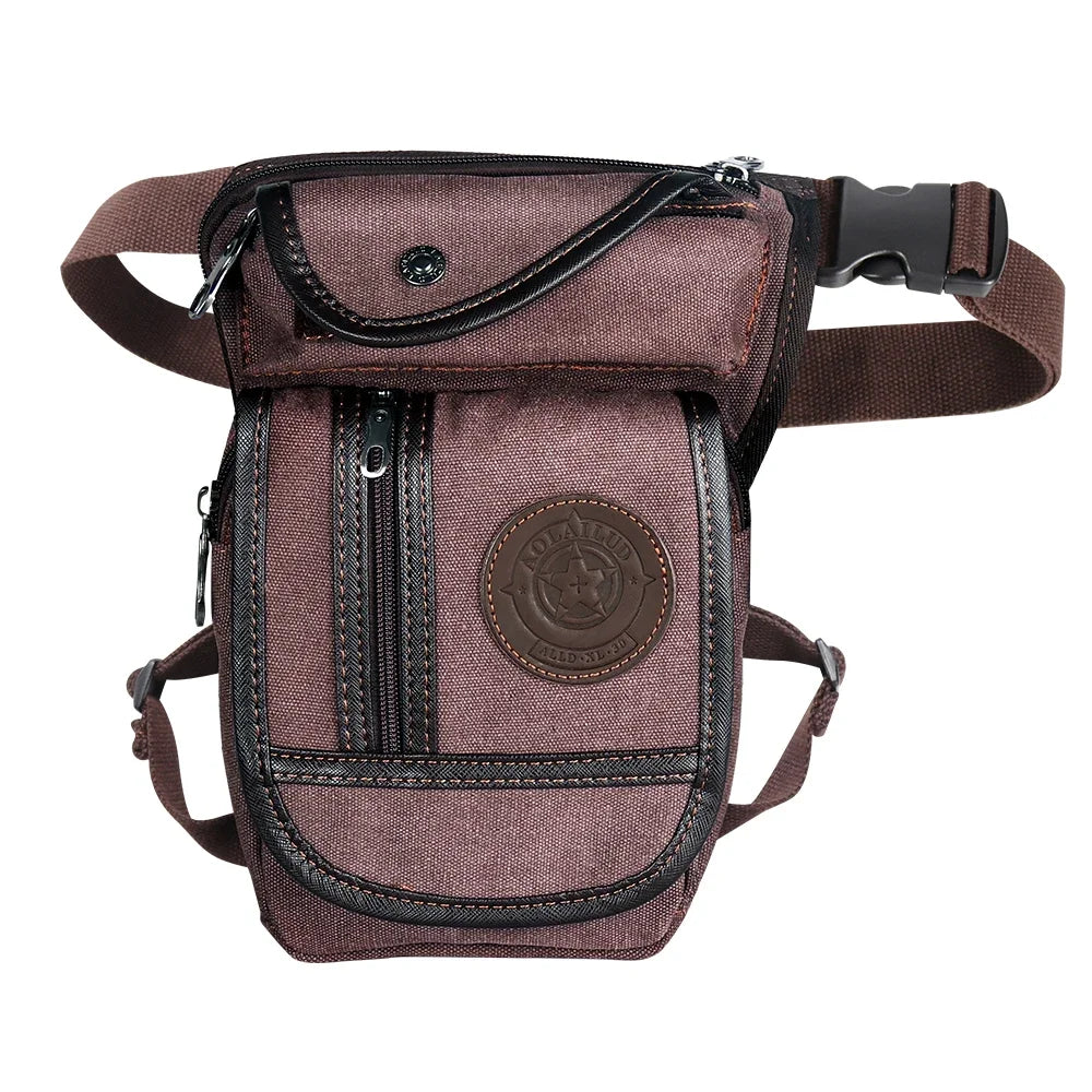 Portable Equestrian Drop Leg Bag Canvas Nylon Riding Waist Bag