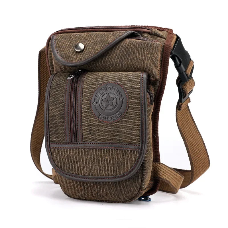Portable Equestrian Drop Leg Bag Canvas Nylon Riding Waist Bag