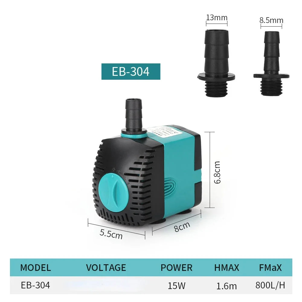 Ultra Quiet Submersible Aquarium Water Pump 110240V 3W 10W 15W 25W