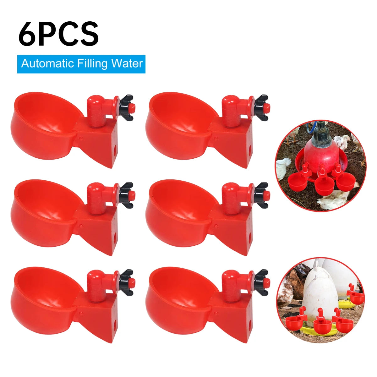 APWIKOGER Chicken Drinking Cup Automatic Drinker Poultry Waterer