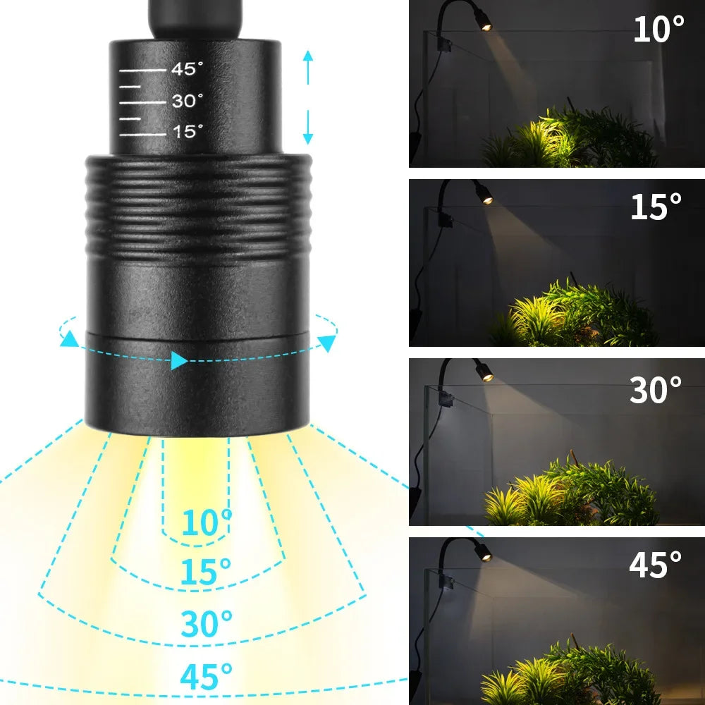 USB Aquarium Grow Light ClipOn LED 3W For Aquatic Plants