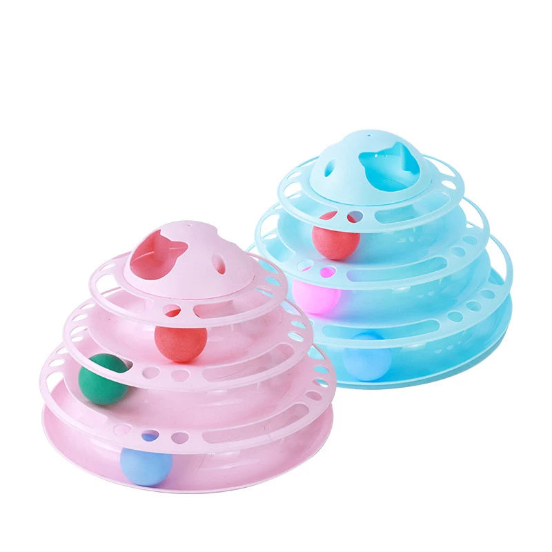 AEDG CN Multilevel Interactive Cat Toy Tower For Pets