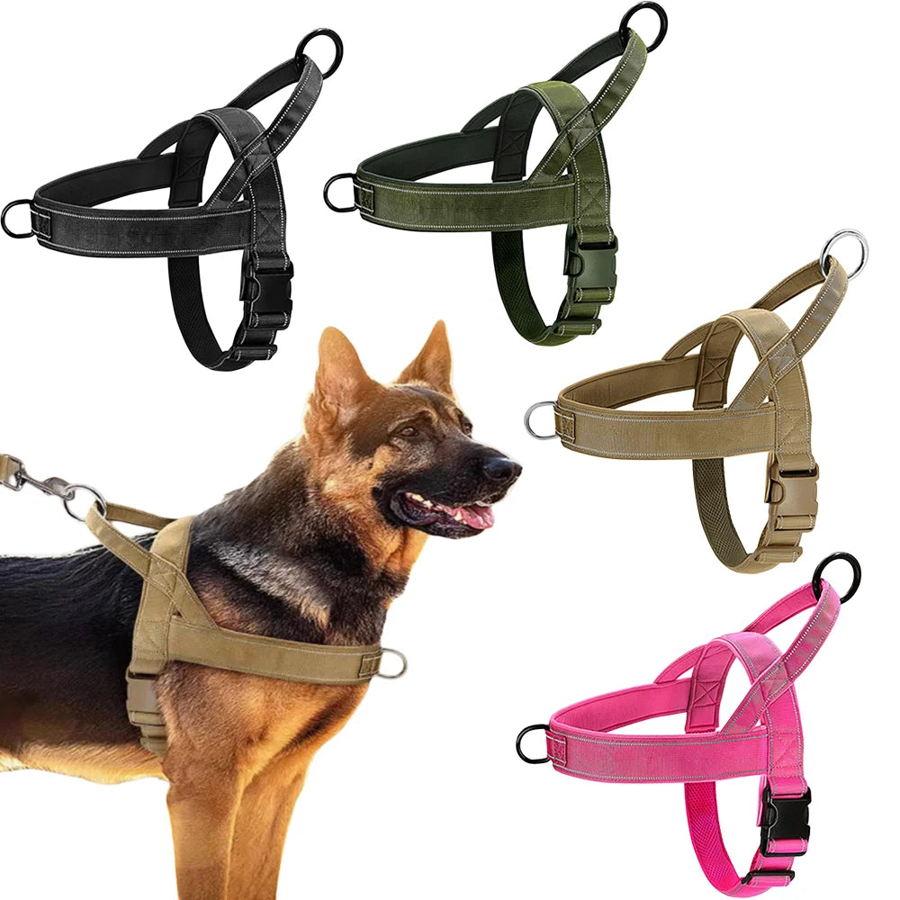 Anti-Pull Dog Harness 1000D Nylon Tactical Training Vest With Handle