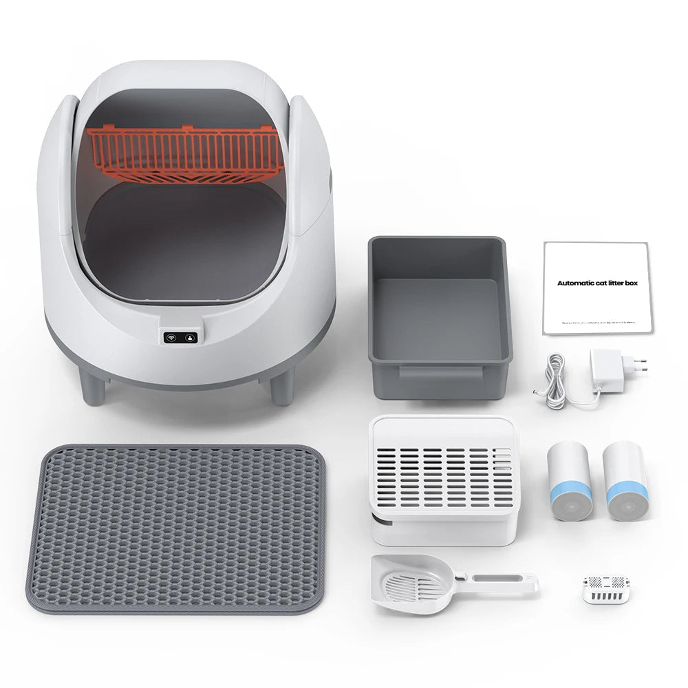 Cityflee Smart Cat Litter Box Self Cleaning Tuya App Control
