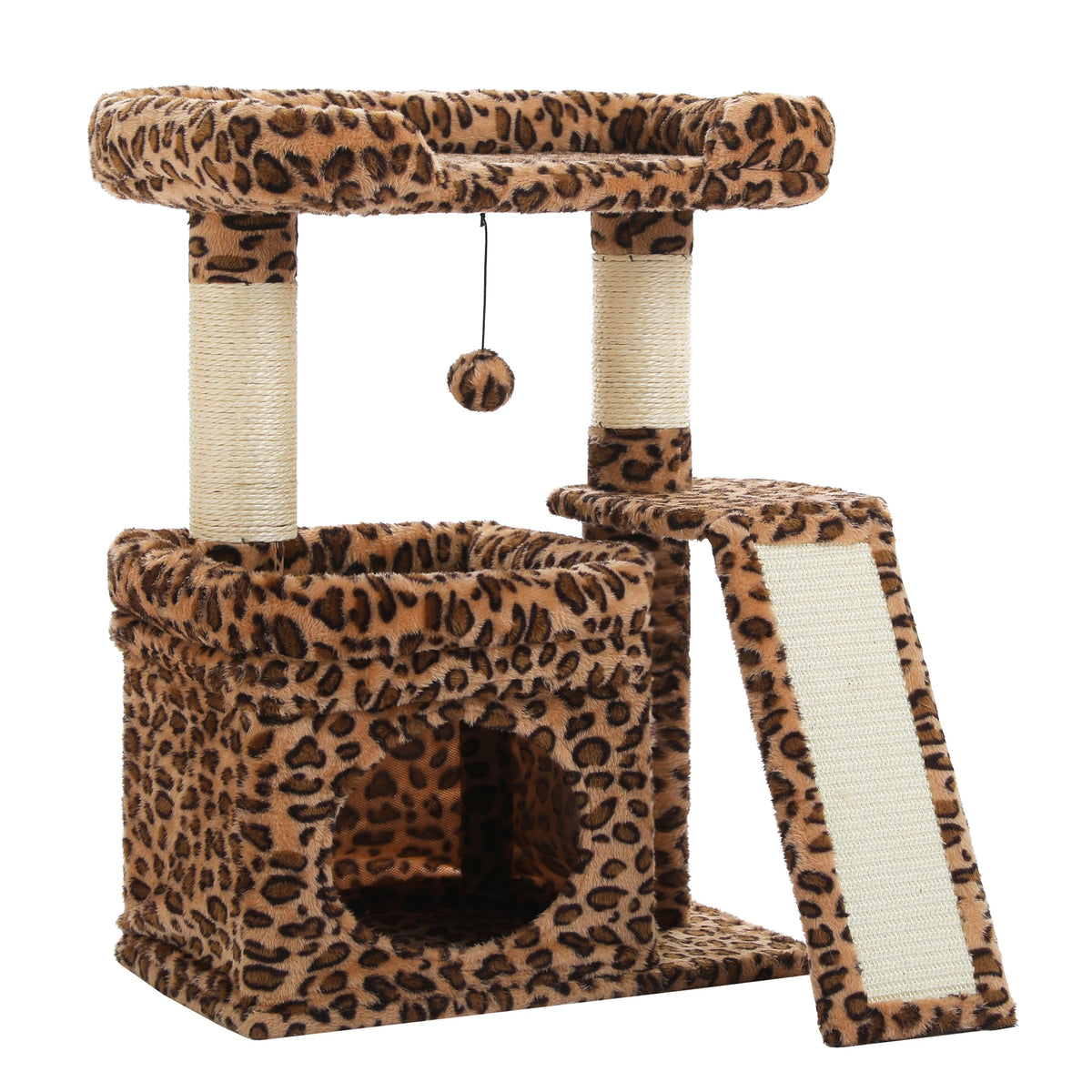 PAWZ Road Multi Tier Cat Tree With Sisal Scratching Post And Perch