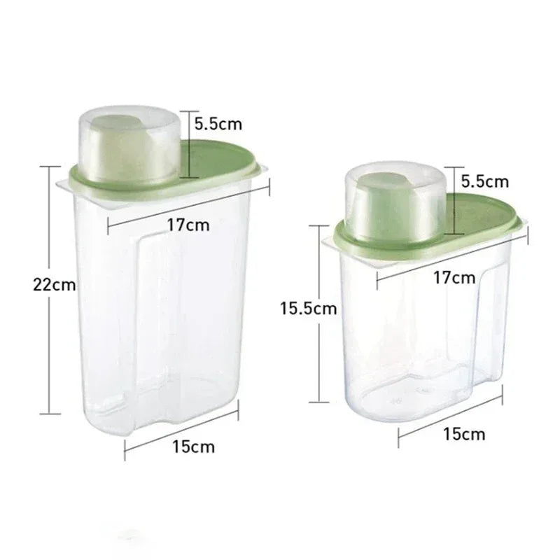 Pet Food Storage Jar with Measuring Cup Airtight Container for Dog Cat Dry Food Convenient Portion Control  Pet Supplies