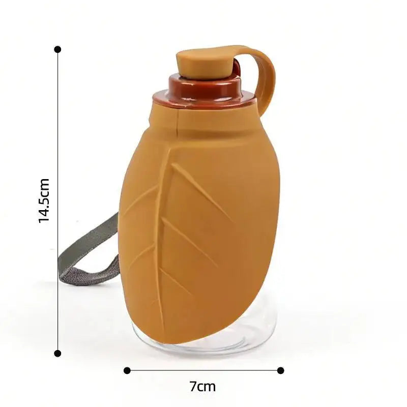 Portable Collapsible Dog Water Bottle With Silicone Drinking Cup
