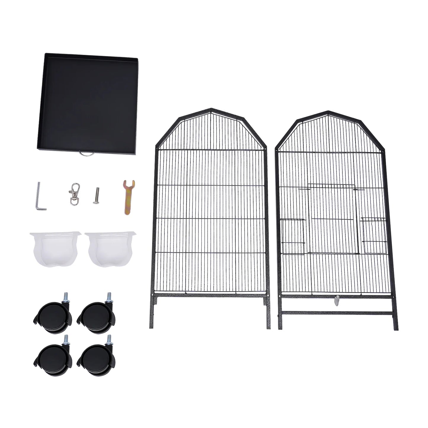Bird Cage With Rolling Stand For Cockatiel Parakeet Finch Lovebird