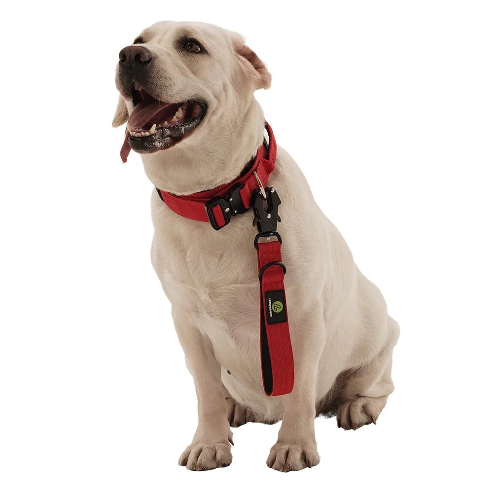 IPETPERIOD Short Dog Leash Padded Handle Heavy Duty Nylon Reflective