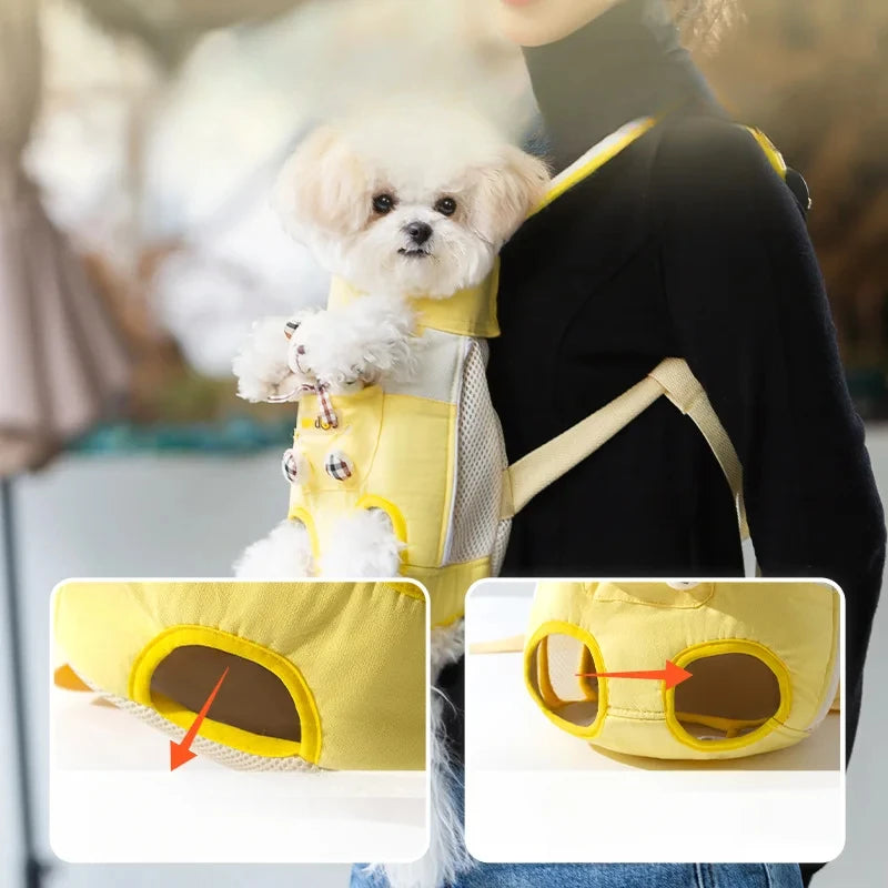 Soft Nylon Pet Dog Carrier Backpack For Small Breeds