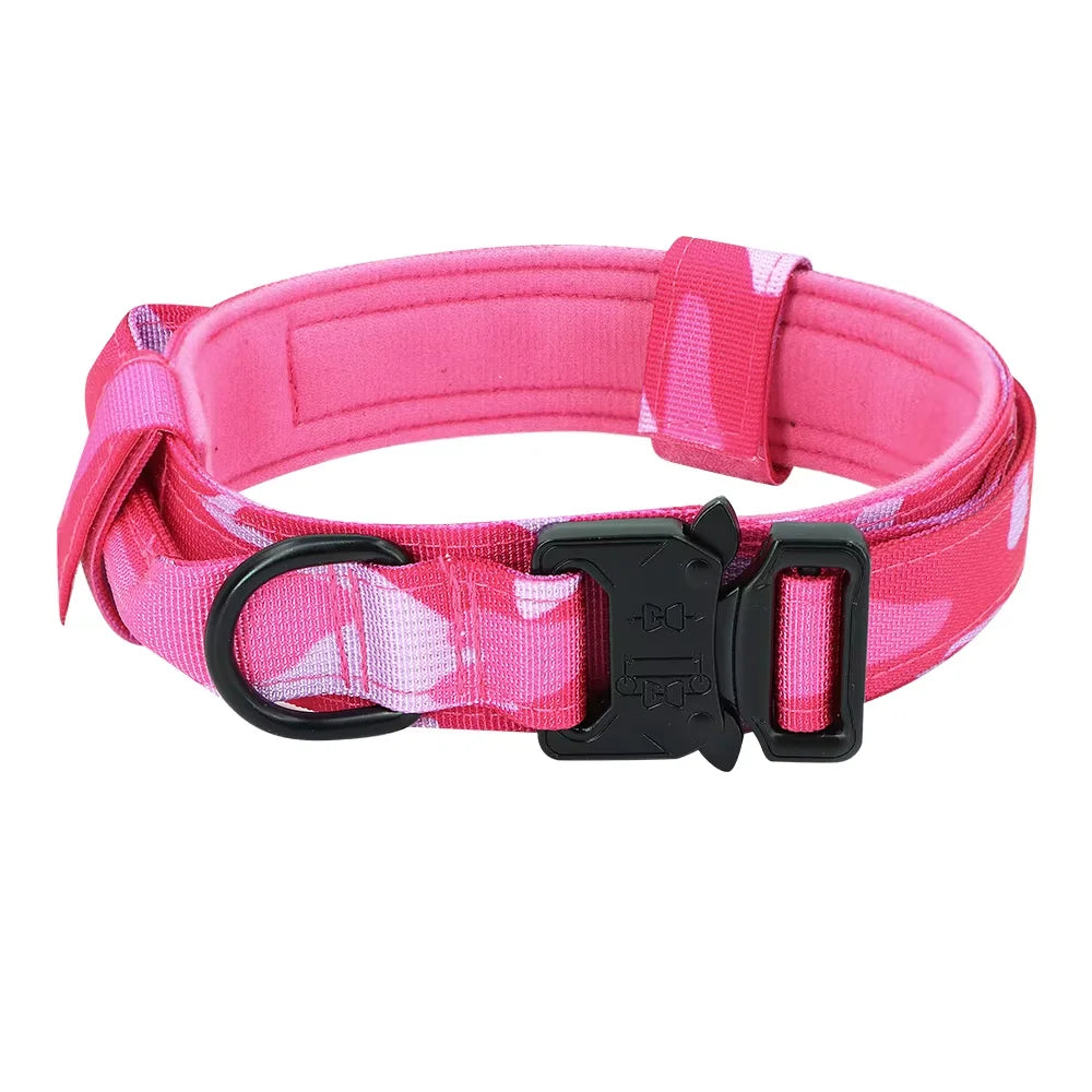 Dog Training Collar Adjustable Tactical Leash Set With Control Handle