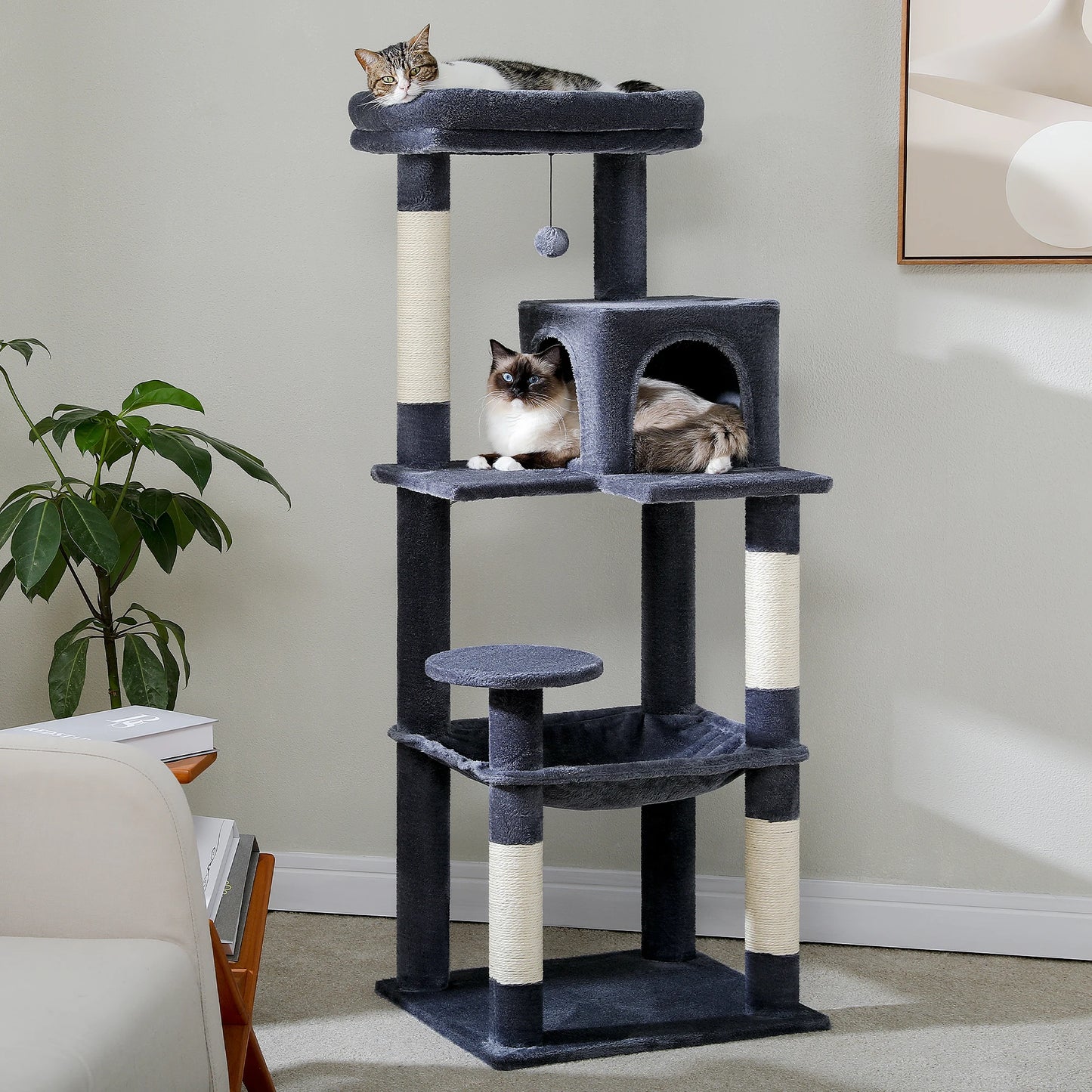 PAWZ Road Cat Tree With Hammock And Scratching Posts
