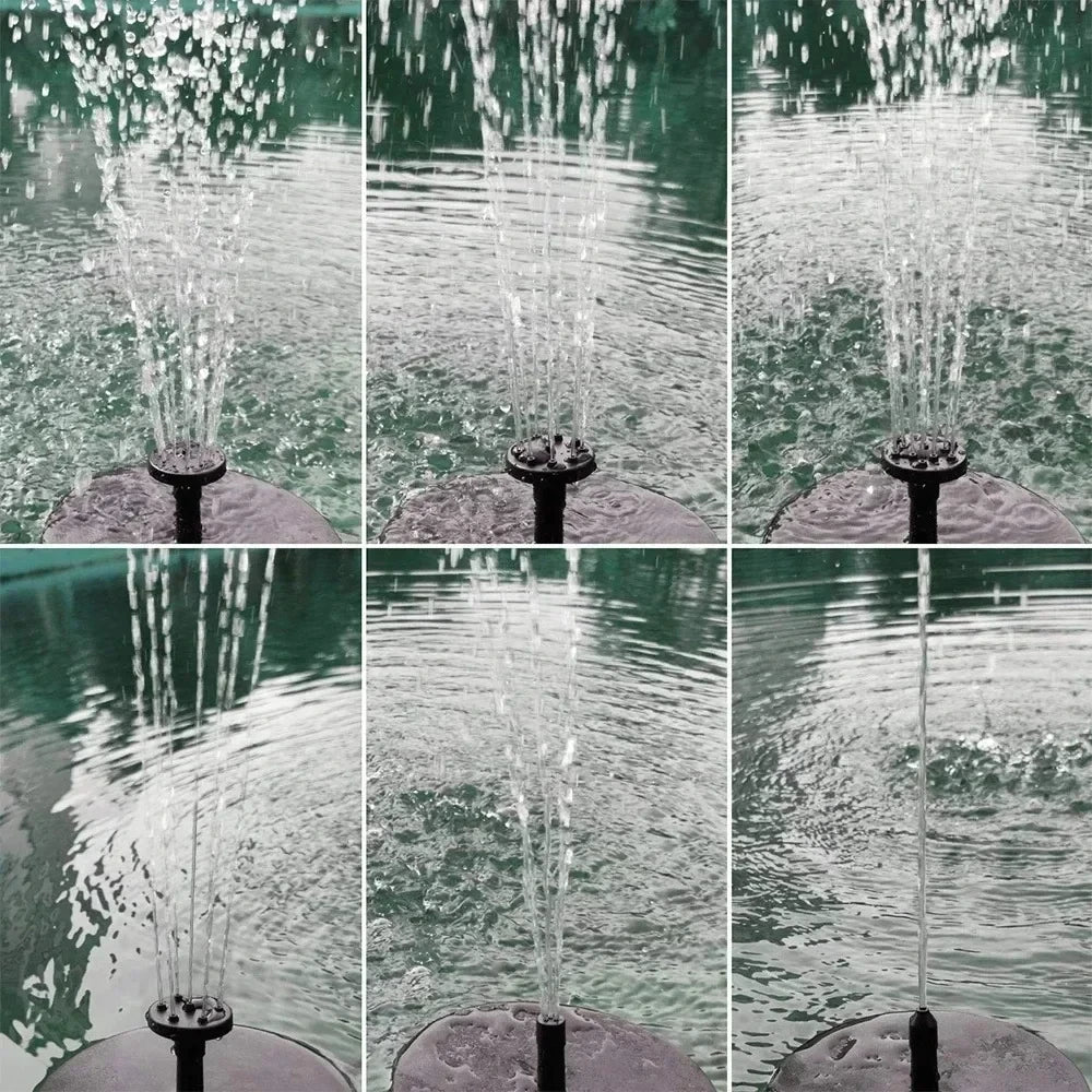 Floating Solar Fountain Pump With 4 Nozzles For Garden Pond
