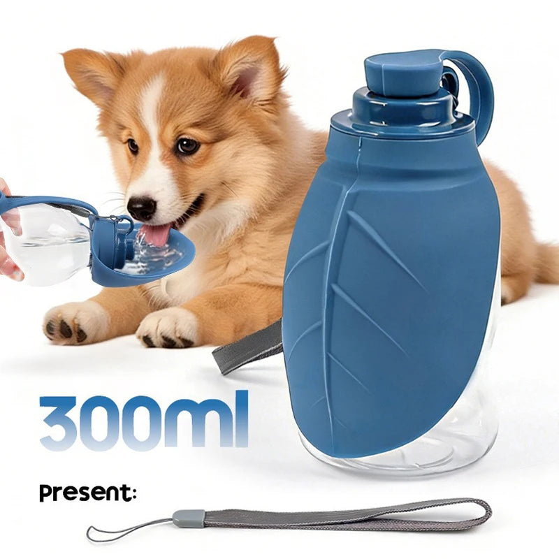 Portable Collapsible Dog Water Bottle With Silicone Drinking Cup